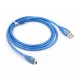 Mini usb kablo 5 pin mini usb 2.0 şeffaf mavi şarj ve data kablosu 2m Mini usb kablo 5 pin mini usb 2.0 şeffaf mavi şarj ve data kablosu 2m