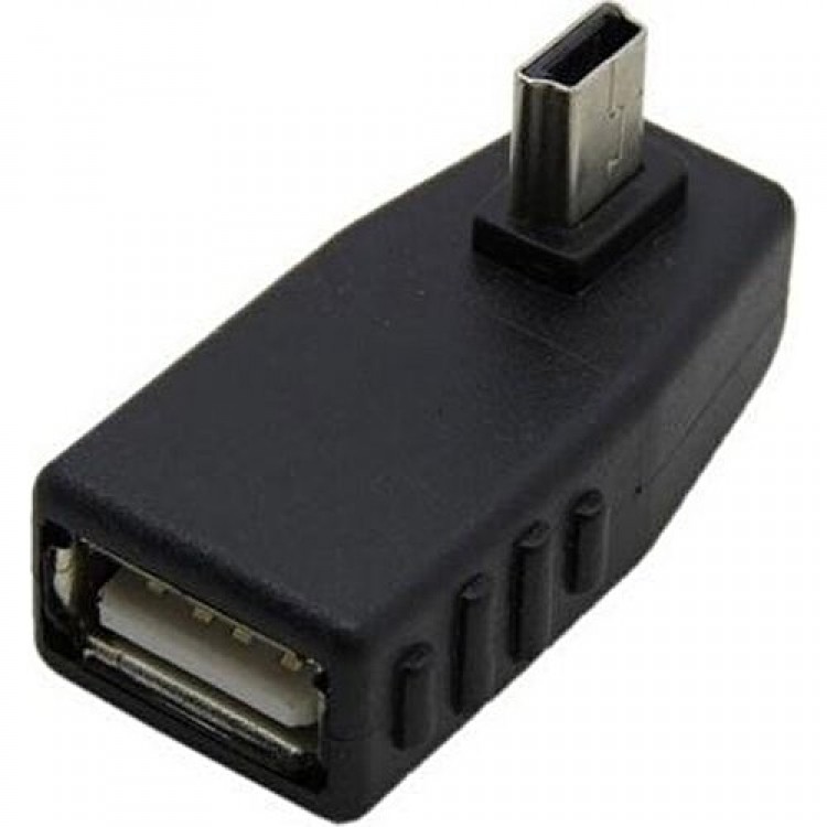 Mini usb otg çevirici 90 derece 5 pin otg 90 derece mini usb otg