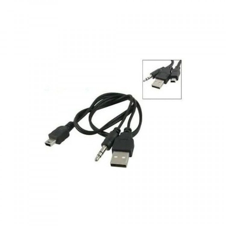 Mini usb ses bombası kablosu 5 pin ses bombası kablosu 5 pin aux usb kablo mini usb stereo usb kablo 50 cm