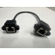 Montaj tipi rj45 birleştirici 30 cm dişi dişi rj45 kablo