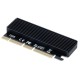 NVMe Mv2 SSD'den PCIe x16/x8/x4 alüminyum soğutucu kart PCIe M.2 NVMe çevirici NVMe Mv2 SSD'den PCIe x16/x8/x4 alüminyum soğutucu kart PCIe M.2 NVMe çevirici