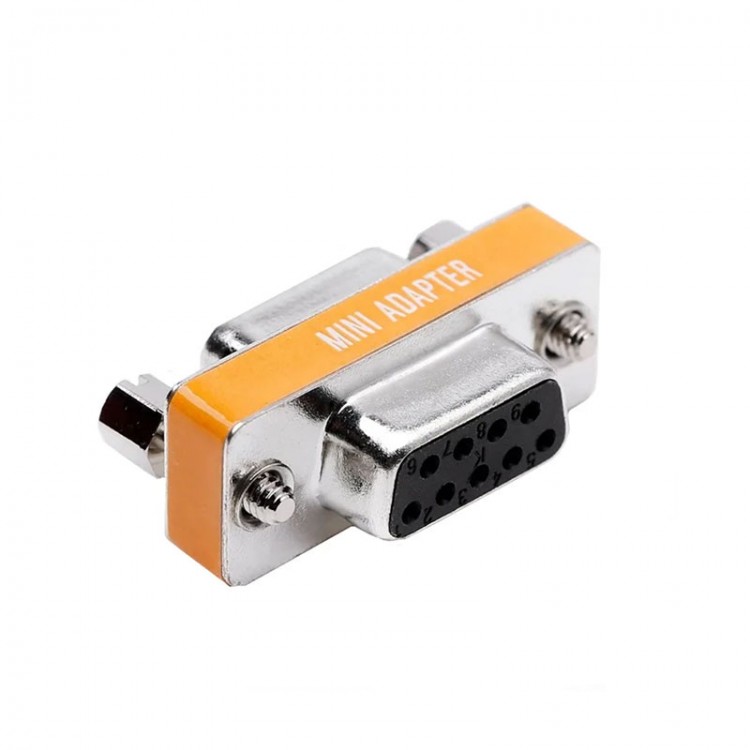 Null modem DB9 9 pin dişi -Dişi seri port mini Null Modem RS232 çevirici Null modem DB9 9 pin dişi -Dişi seri port mini Null Modem RS232 çevirici