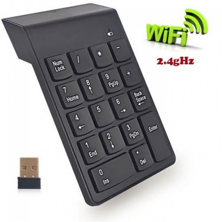 Numerik keypad 18 tuş kablosuz numara klavyesi