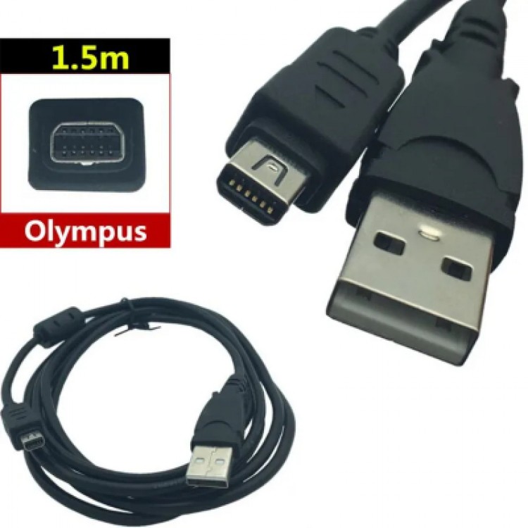 Olympus uyumlu dijital fotoğraf makina kablosu CB-USB5/CB-USB6 12 P USB 12 pin kablo Olympus uyumlu dijital fotoğraf makina kablosu CB-USB5/CB-USB6 12 P USB 12 pin kablo