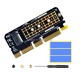 PCIe X16/X8/X4 m.2 ssd nvme ssd çevirici Kart Alüminyum soğutuculu çevirici PCIe X16/X8/X4 m.2 ssd nvme ssd çevirici Kart Alüminyum soğutuculu çevirici