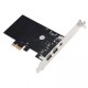 Pci express 1394 firewire kart pci exp 2x6 pin soket 1x4 pin soket firewire kart
