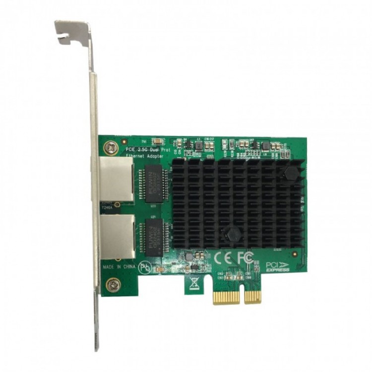 Pci express 2 port ethernet kartı 2.5g dual gigabit ethernet kartı Pci express 2 port ethernet kartı 2.5g dual gigabit ethernet kartı