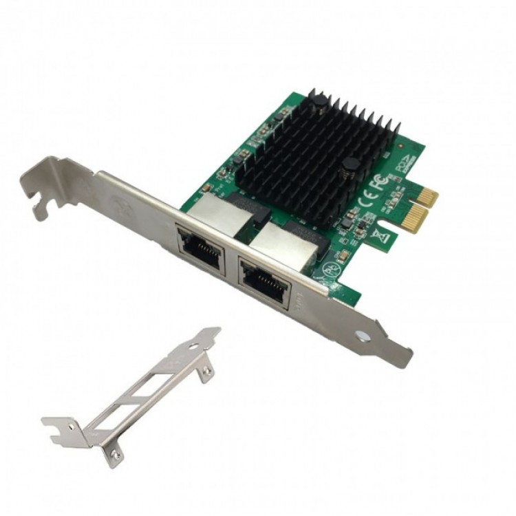 Pci express 2 port ethernet kartı 2.5g dual gigabit ethernet kartı