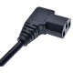 Power  kablosu 90 derece L power kablo 3x0.75 mm kanlo 3metre