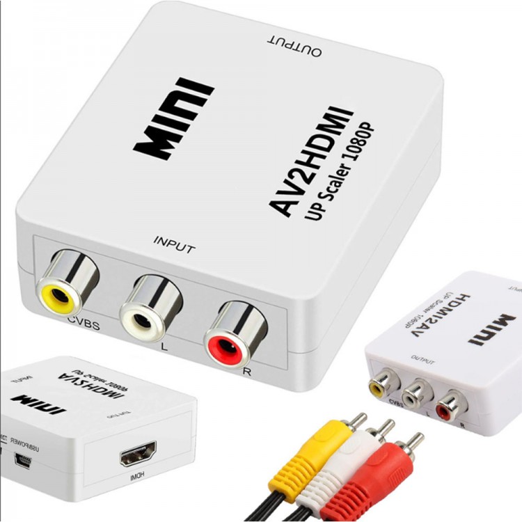 RCA to HDMI Çevirici rca av den hdmi ye ses ve görüntü aktarma AV2HDMI