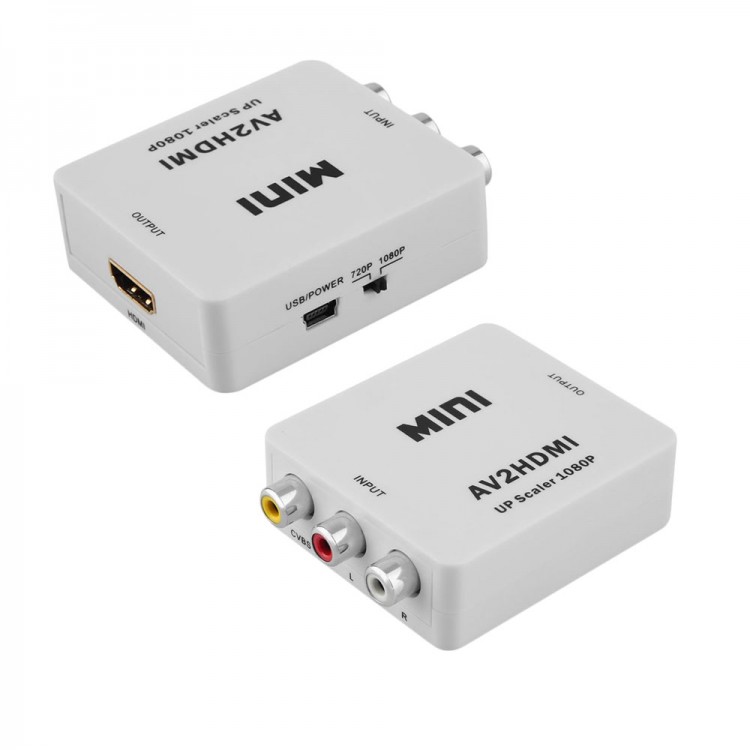 RCA to HDMI Çevirici rca av den hdmi ye ses ve görüntü aktarma AV2HDMI