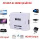 RCA to HDMI Çevirici rca av den hdmi ye ses ve görüntü aktarma AV2HDMI