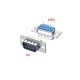 RS232 com port erkek lehim tipi kapaklı soket seti db9