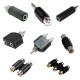 Rca dişi erkek 3.5mm stereo kulaklık çevirici 8li set Rca dişi erkek 3.5mm stereo kulaklık çevirici 8li set