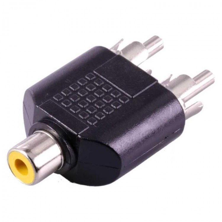 Rca dişi to 2 rca erkek jack rca dişi 2 rca erkek jack