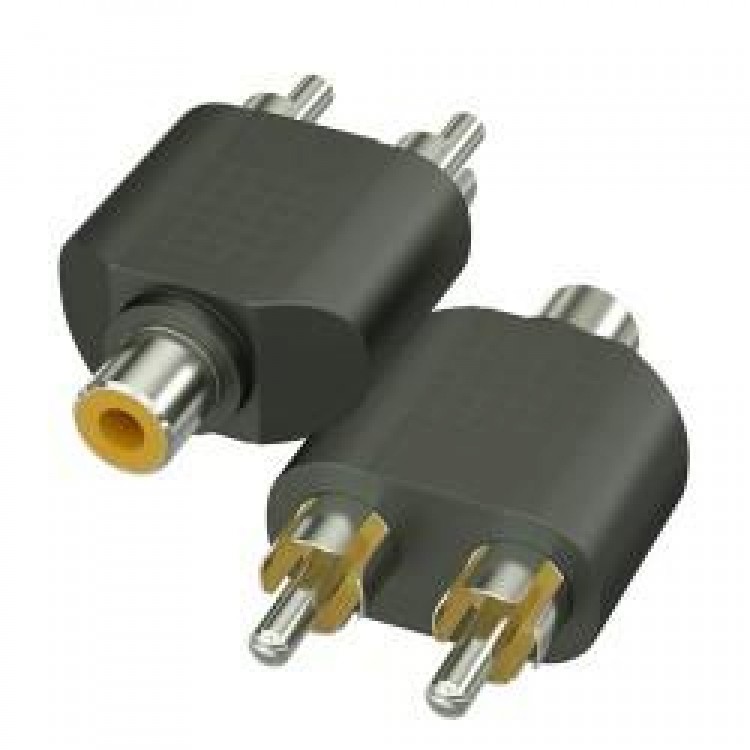 Rca dişi to 2 rca erkek jack rca dişi 2 rca erkek jack