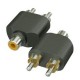 Rca dişi to 2 rca erkek jack rca dişi 2 rca erkek jack