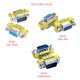 Rs232 dişi erkek çevirici set DB9 rs232 9 pin dişi erkek çevirici 3lü set