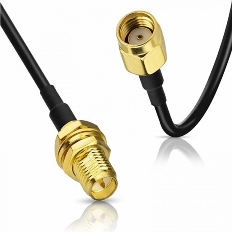 SMA dişi erkek uzatma kablosu modem anteni wireless anteni uzatma kablosu 1.5m