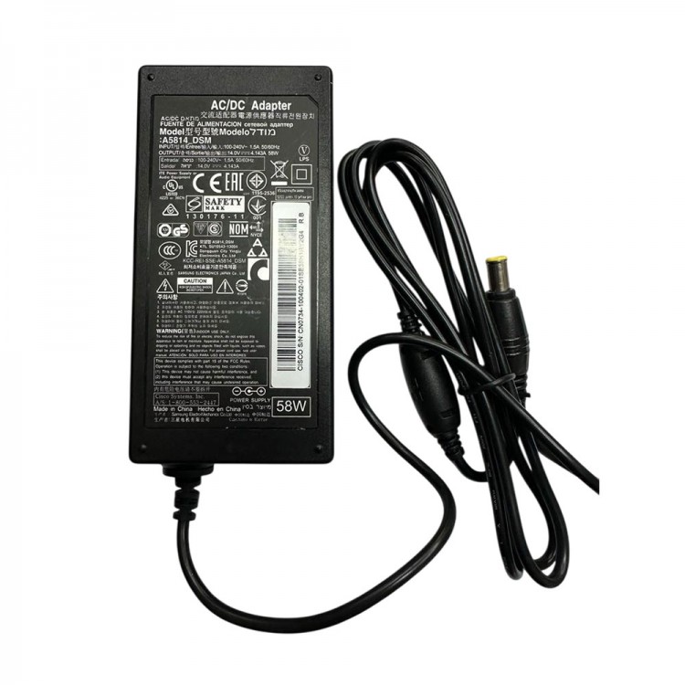 Samsung ile uyumlu 14v 6.5mm*4.4mm iğneli monitör adaptörü
