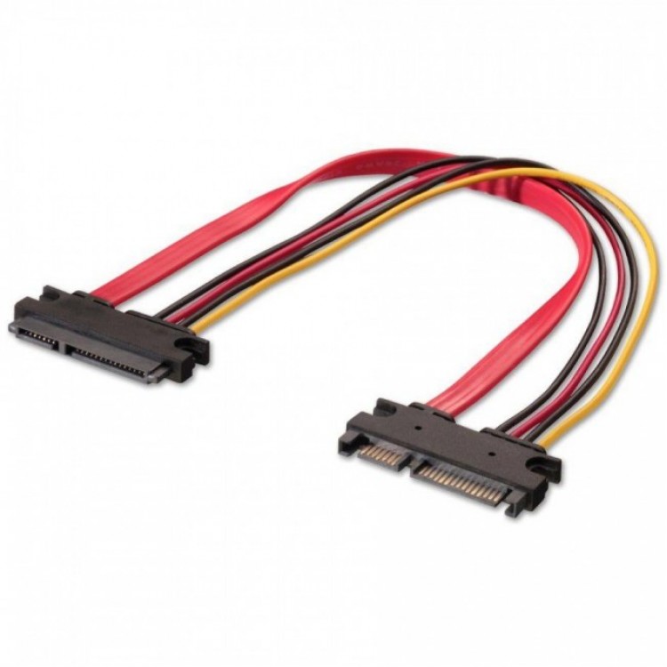 Sata data uzatma sata power uzatma 50 cm sata uzatma kablosu 15+7 pin uzatma kablosu