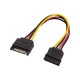 Sata power uzatma kablosu 15 pin dişi erkek sata power uzatma kablosu 30 cm