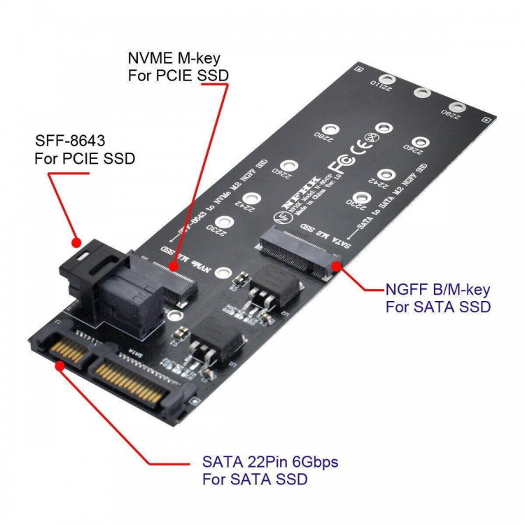 Sff 8643 nvme çevirici m.2 ngff sata çevirici nvme ssd sff çevirici NVME SATA YA ÇEVRİLMEZ DİKKATLİ ALIM YAPINIZ Sff 8643 nvme çevirici m.2 ngff sata çevirici nvme ssd sff çevirici NVME SATA YA ÇEVRİLMEZ DİKKATLİ ALIM YAPINIZ