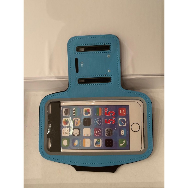 Telefon kol bandı Sporcu mavi telefon kılıfı kol için telefon kılıf 16 cm 8 cm telefonlara uygundur
