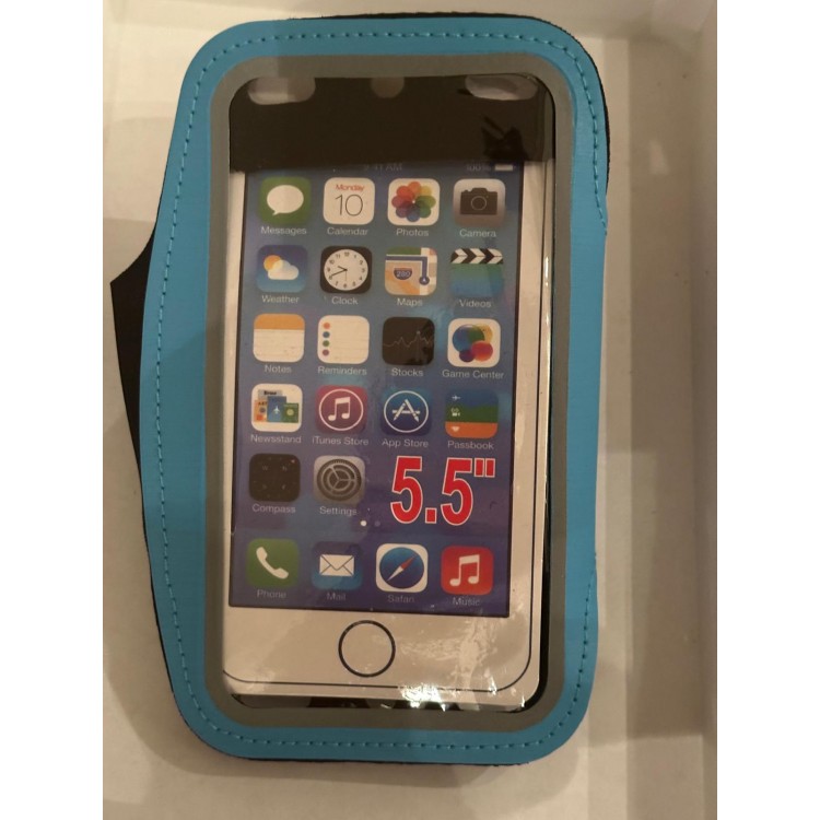 Telefon kol bandı Sporcu mavi telefon kılıfı kol için telefon kılıf 16 cm 8 cm telefonlara uygundur