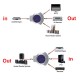 Toslink manuel switch manuel anahtarlı in/out optik switch