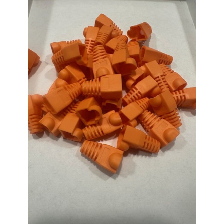 Turuncu rj45 kılıf turuncu cat6 kılıf turuncu cat5 kılıf 100 adet