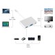 Type-C - USB 3.0, VGA, Type-C Adaptör Kablosu 3in1 hub