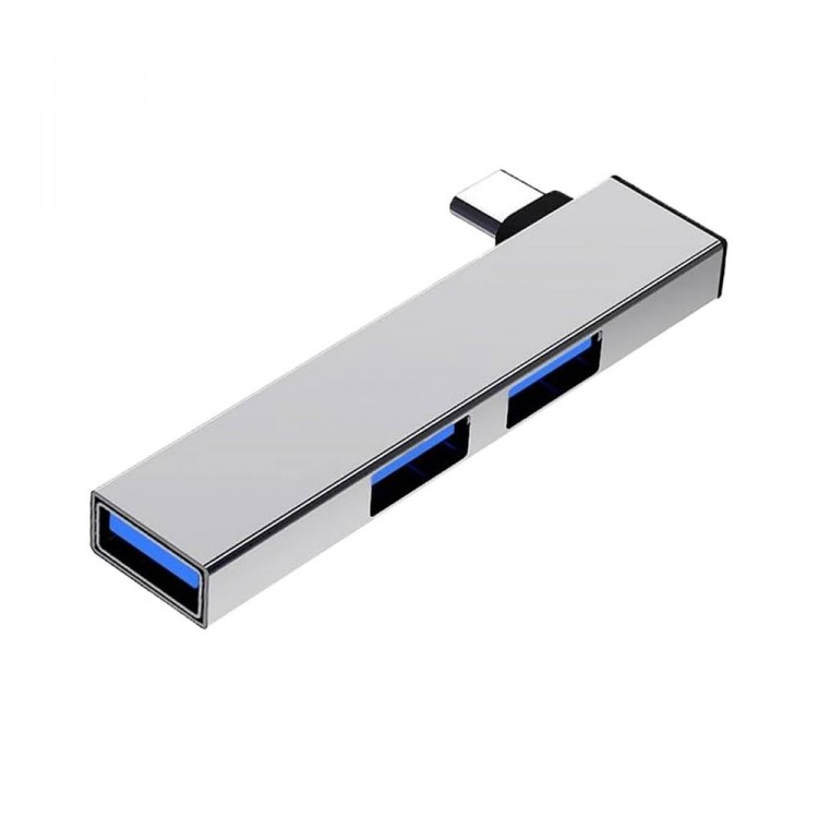 Type c 90 derece L tipi usb 3.0 hub 3 port usb çoklayıcı hub