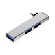 Type c 90 derece L tipi usb 3.0 hub 3 port usb çoklayıcı hub
