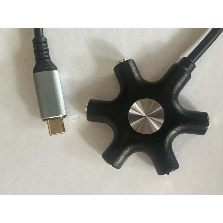 Typec ses kartı 5 çıkışlı typec ses kartı 5 port type-c ses kartı