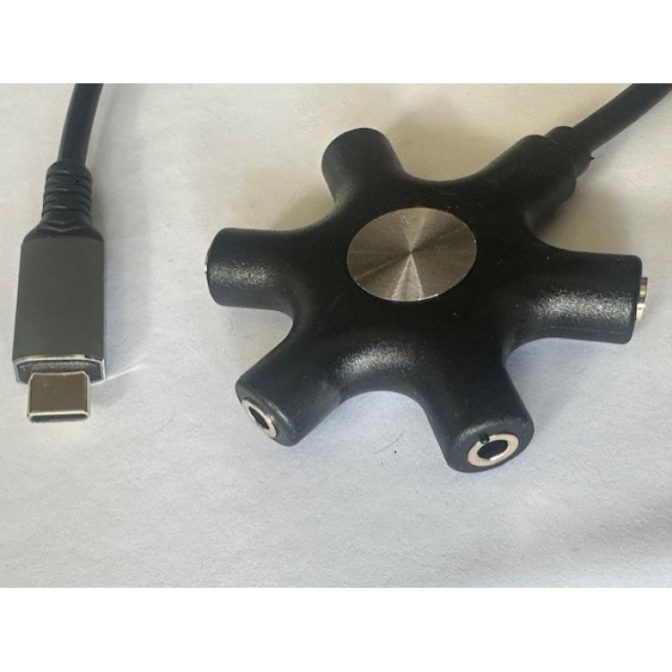 Typec ses kartı 5 çıkışlı typec ses kartı 5 port type-c ses kartı