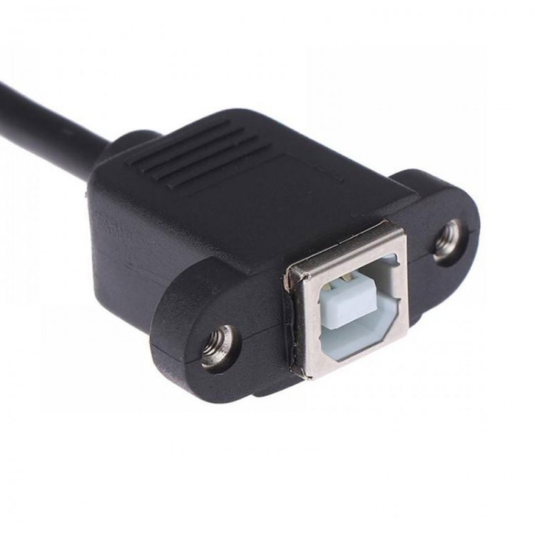 USB 2.0 B tipi Erkek B tipi Dişi Yazıcı Uzatma Kablosu Panel Tipi 50 cm USB 2.0 B tipi Erkek B tipi Dişi Yazıcı Uzatma Kablosu Panel Tipi 50 cm