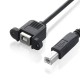 USB 2.0 B tipi Erkek B tipi Dişi Yazıcı Uzatma Kablosu Panel Tipi 50 cm