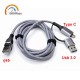 USB 3.0 ve Type C - Gigabit RJ45 Ethernet Adaptörü 2in1 usb 3.0 Type C 10/100/1000 USB 3.0 ve Type C - Gigabit RJ45 Ethernet Adaptörü 2in1 usb 3.0 Type C 10/100/1000