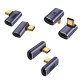 USB 4.0 type C 90 derece adaptör 40Gbps hızlı veri transferi 3lü set