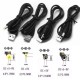 USB Güç Kablosu Kablosu DC 5V DC2.0/2.5/4.0/5.5mm 4lü set USB Güç Kablosu Kablosu DC 5V DC2.0/2.5/4.0/5.5mm 4lü set