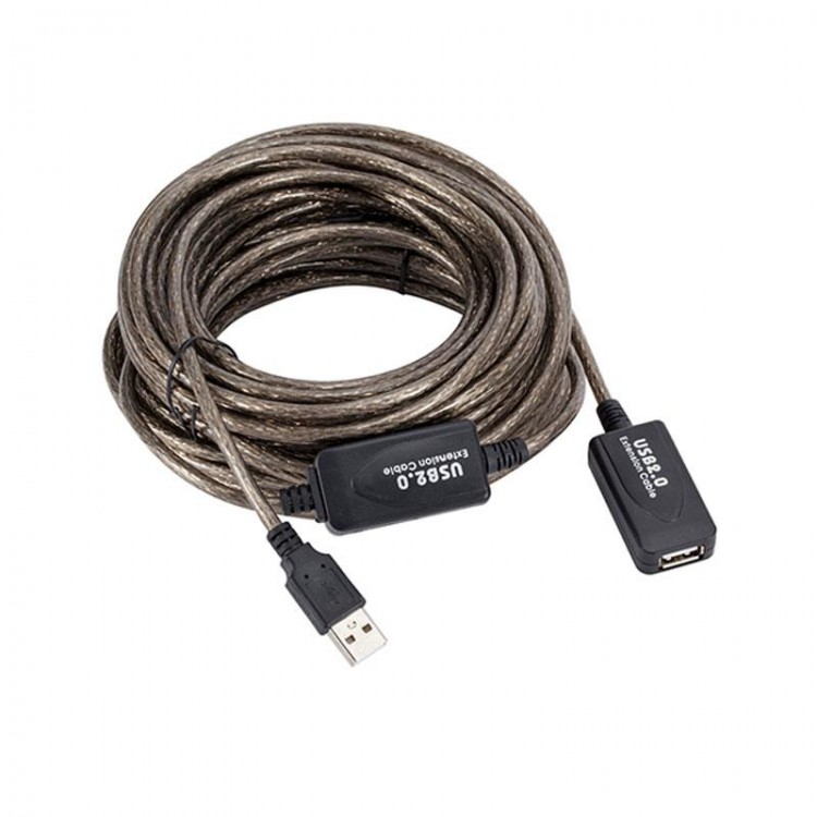 Usb 2.0 15m extension güçlendirilmiş dişi erkek kablo
