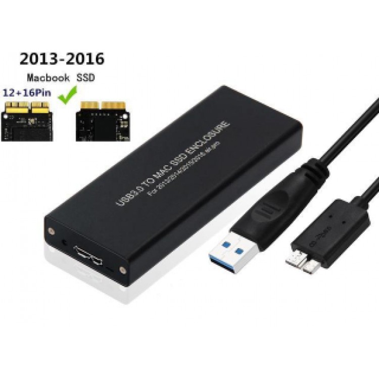 Usb 3.0 2013-2014-2016 macbook uyumlu ssd kutu