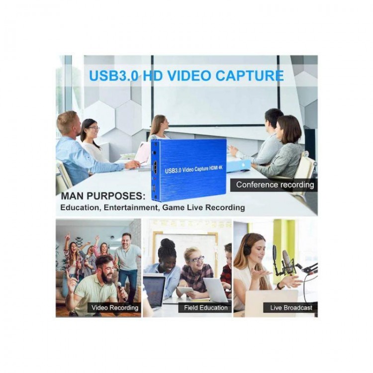 Usb 3.0 4k hdmi video capture usb 3.0 hd video kaydedici