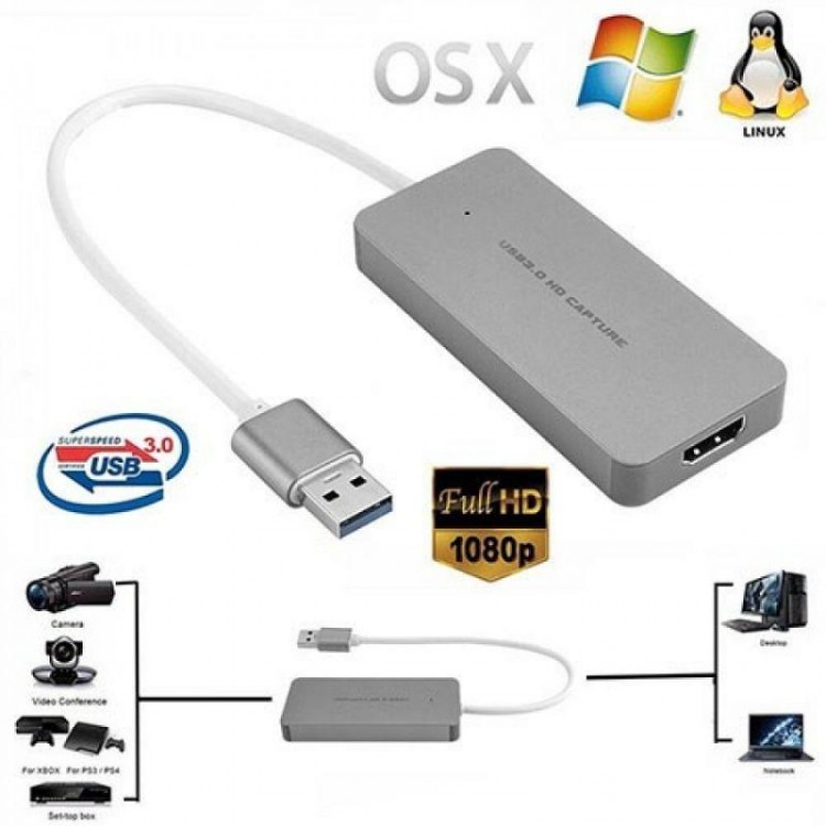 Usb 3.0 hdmi video capture kaydedici type c video capture hdmi kaydedici