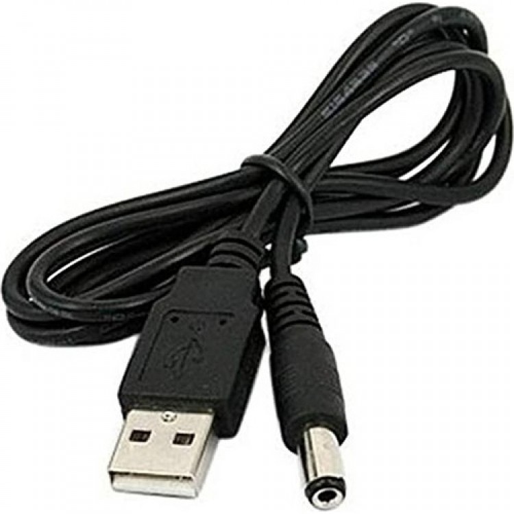 Usb 5.5 mm 2.5 mm kablo usb standart uç dc kablo 5.5 mm 2.5 mm 1 metre usb kablo