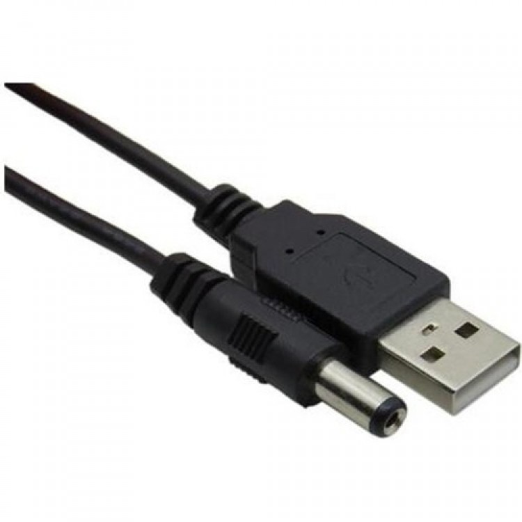 Usb 5.5 mm 2.5 mm kablo usb standart uç dc kablo 5.5 mm 2.5 mm 1 metre usb kablo