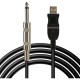 Usb 6.3 mm jack adaptörü pc kayıt usb enstrüman kablosu usb saz kablosu Usb 6.3 mm jack adaptörü pc kayıt usb enstrüman kablosu usb saz kablosu