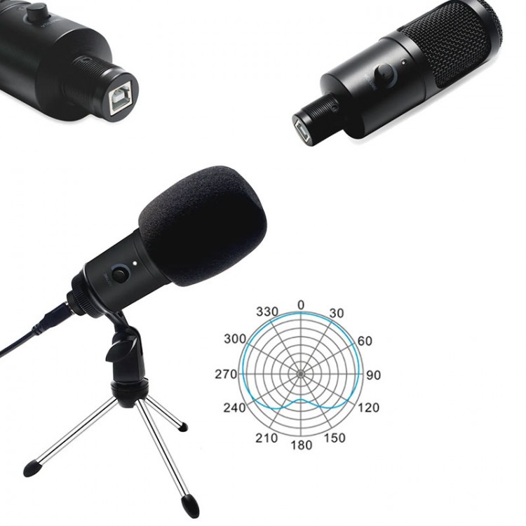 Usb Kondenser mikrofon Usb girişli kondenser mikrofon seti