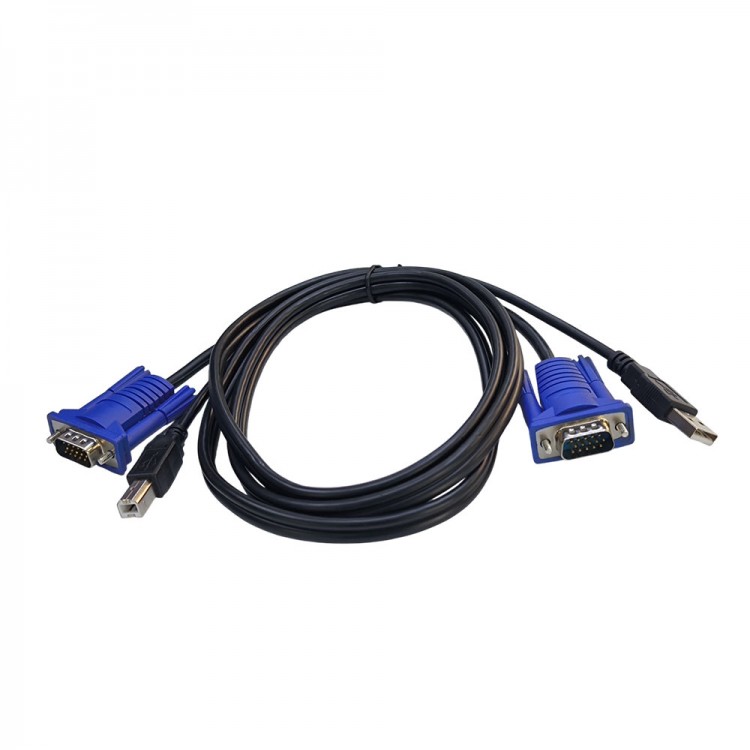 Usb Kvm Switch Vga Yazıcı Adaptör Kablosu 1,4m